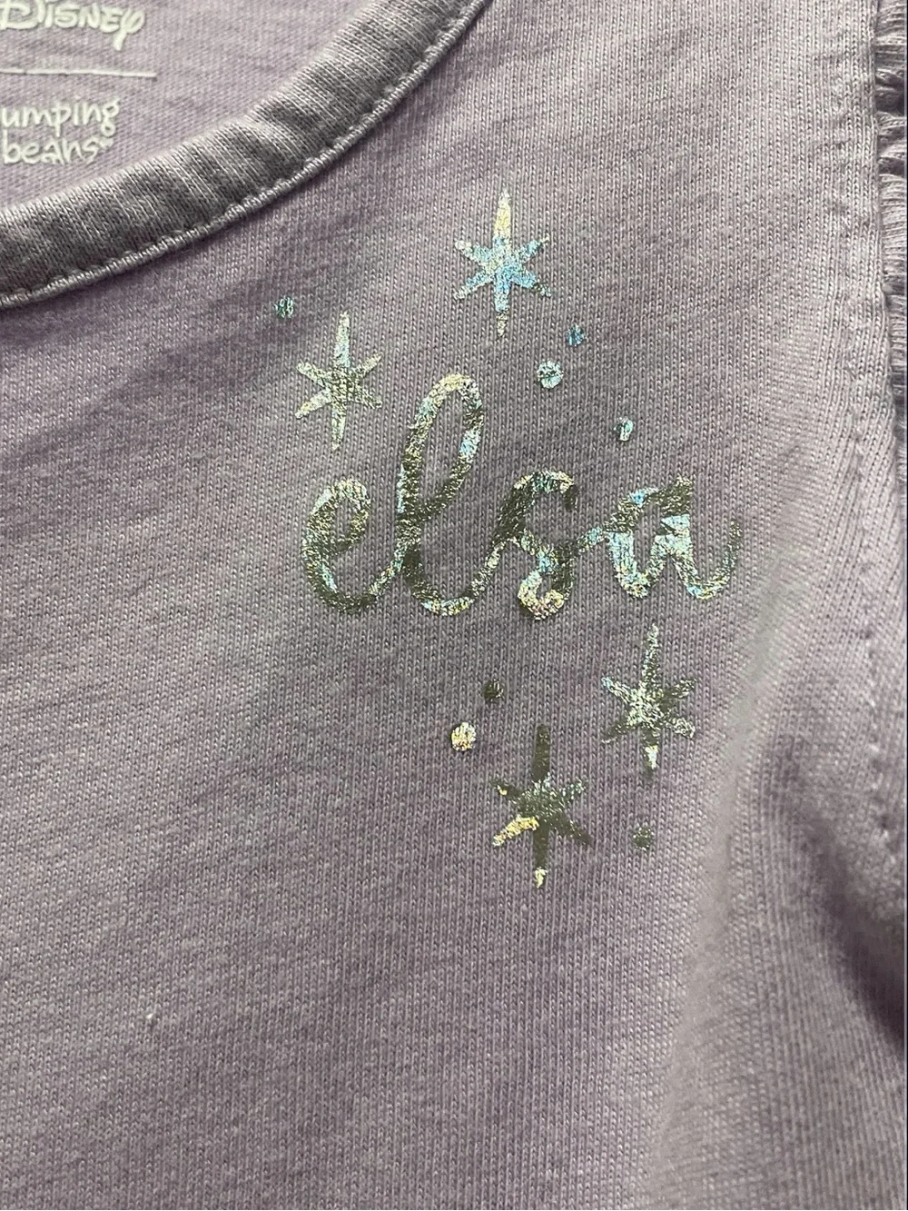 Disney Girls' Lavender Elsa Dress with Teal Graphic - Picture 3 of 8